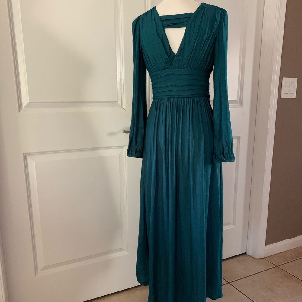 Anthropologie Teal High Low Dress - Picture 10 of 15